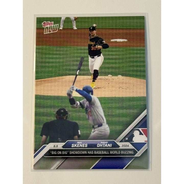 Paul Skenes Shohei Ohtani 2024 Topps Now MLB trading card showdown limited edition
