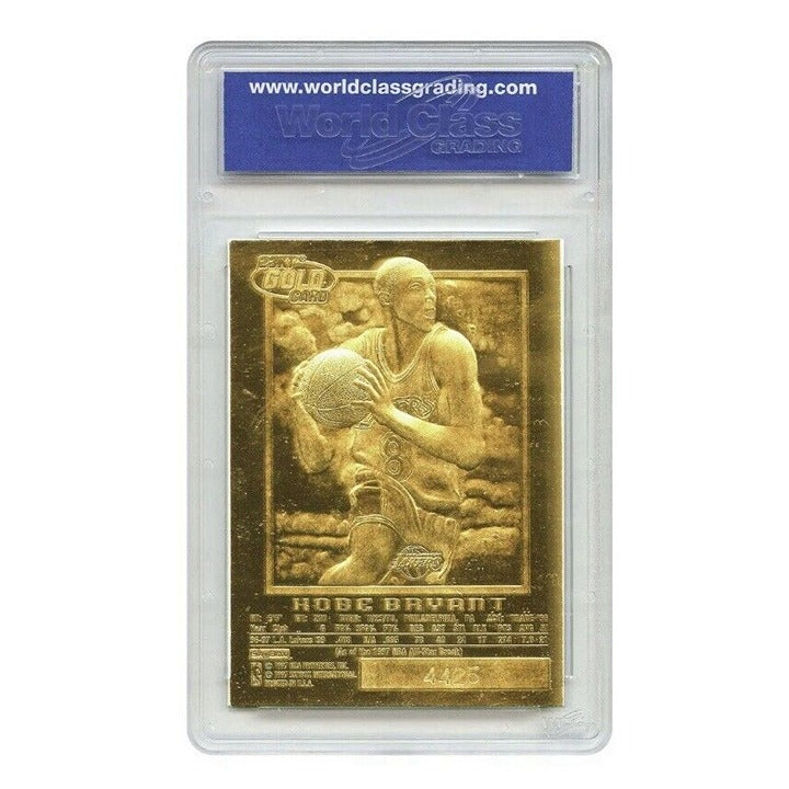 1996 Fleer 23K Gold Kobe Bryant* RC Purple Sig. LTD Gold Auto NBA Lakers WCG 10*