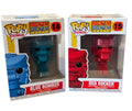 Funko POP Retro Toys Rock Em Sock Em Robots Blue Bomber #14 and Red Rocker #15 collectible vinyl figures set