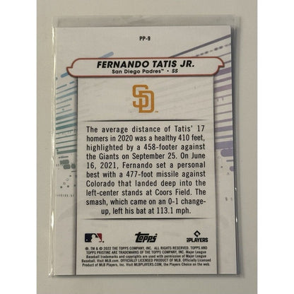 2022 Topps Pristine Pure Power Fernando Tatis Jr. Refractor* MLB SD Padres #PP-9
