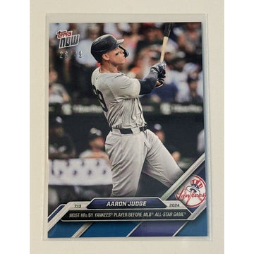 28/49* Aaron Judge MLB New York Yankees 2024 Topps Now HRs By All Star Game #416