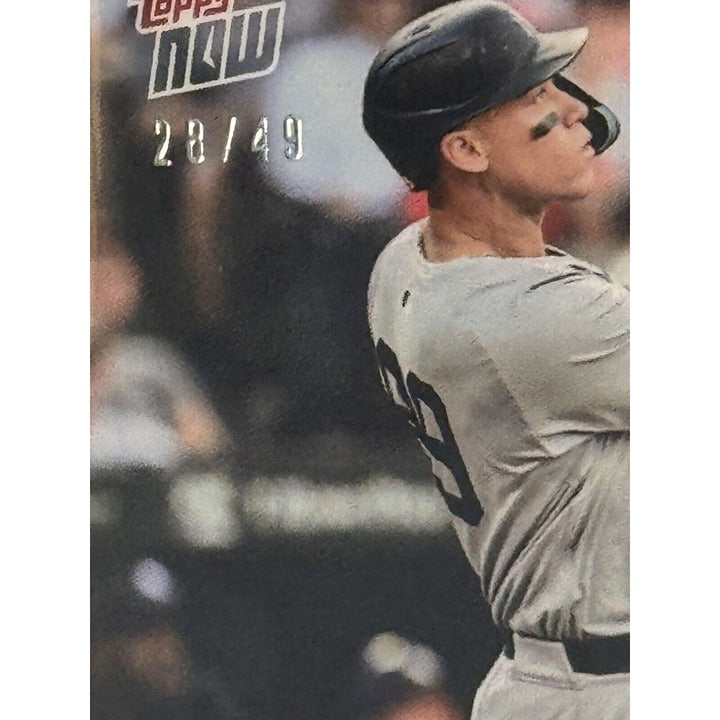 28/49* Aaron Judge MLB New York Yankees 2024 Topps Now HRs By All Star Game #416