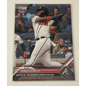 Ronald Acuna JR 2023 Topps NOW PCA Card #PCA-10 NL Player of the Year MLB Braves