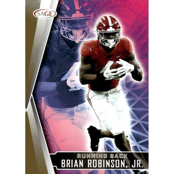2022 SAGE High Series Football Card  #182 Brian Robinson Jr. RC* NFL Commanders*