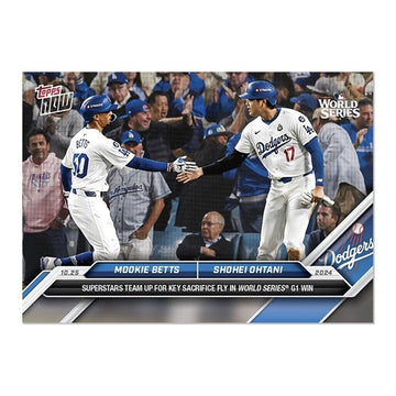 Superstars Team UP! Shohei Ohtani/Mookie Betts 2024 Topps Now! Card #865 - READY