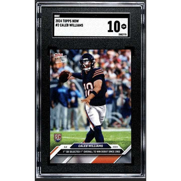 2024 Topps Now Caleb Williams Rookie NFL Bears card graded SGC 10