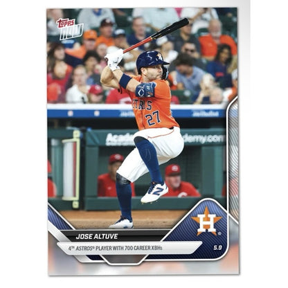 2025 Topps Now Jose Altuve* #157 Collects 700th Career XBH MLB Astros - IN HAND!