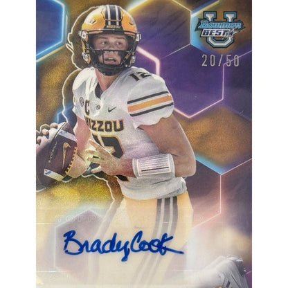 20/50 Brady Cook RC* Auto GOLD 2023 Bowman U Best Card #BOA-BC - Missouri Tigers