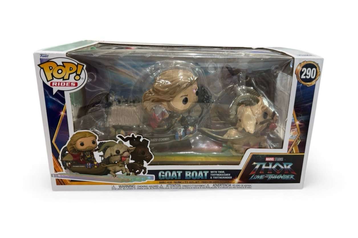 Funko Pop Rides Thor Goat Boat #290 Love and Thunder large figure in sealed box