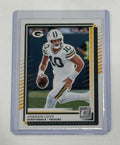 Jordan Love Mint 2025 Donruss Packers QB football card #266 in protective case