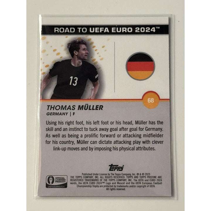 Thomas Mueller trading card 23/24 Topps Pristine UEFA Road to Euro 2024 Germany soccer collectible