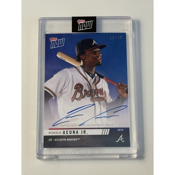 15/49* Ronald Acuna Jr Autograph MLB 2019 Topps Now Atlanta Braves Card #OD-232B