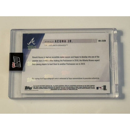 15/49* Ronald Acuna Jr Autograph MLB 2019 Topps Now Atlanta Braves Card #OD-232B