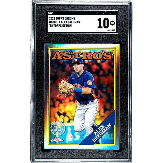 2023 Topps Chrome Baseball Alex Bregman 1988 Topps Design #88BC-7 Astros SGC 9.5