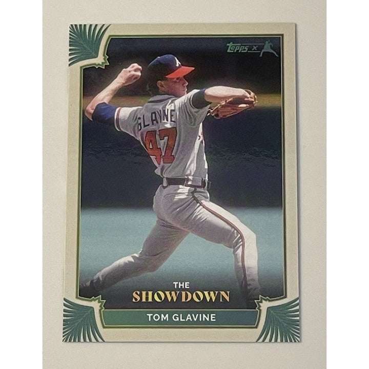Tom Glavine 2022 Topps X Juan Soto MLB Atlanta Braves pitching card
