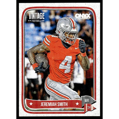 Jeremiah Smith RC* 2024 Onyx Vintage Football Card #OVJESM - Near Mint or Better