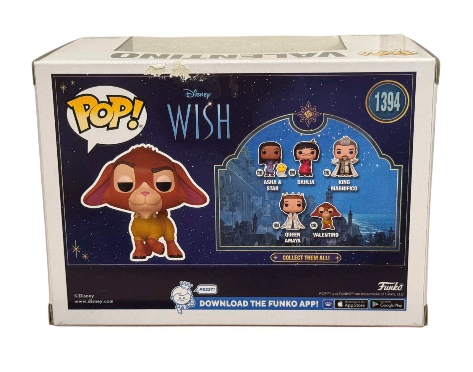 Funko Pop Disney Wish Valentino #1394 vinyl figure in mint sealed box