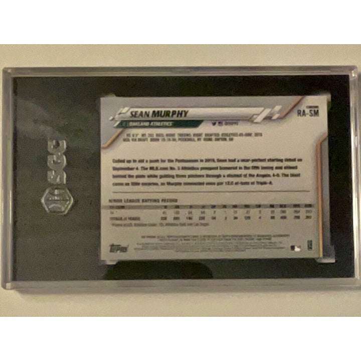 2020 Topps Chrome Sean Murphy rookie autograph card Oakland A's SGC 10 Gem Mint