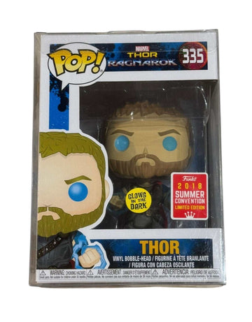 Funko Pop Thor Ragnarok GITD limited edition vinyl figure with glow-in-the-dark eyes in sealed box