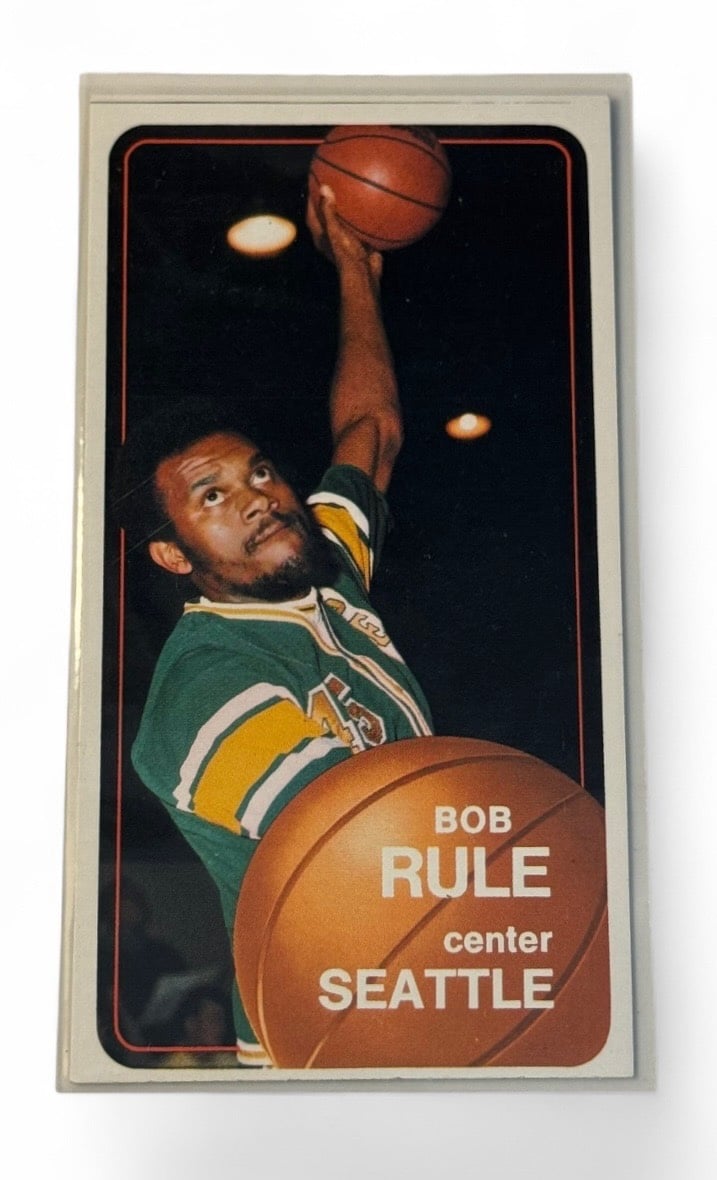 1970-71 ToppsBob Rule Tallboy VintageBasketball Card #15 NBA Seattle SuperSonics