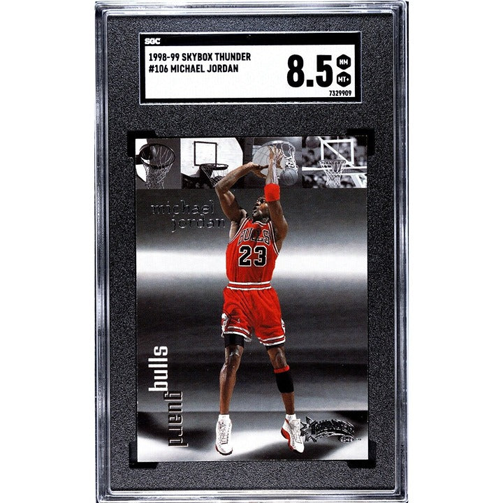 1998-99 Skybox Thunder Michael Jordan HOF NBA Chicago Bulls Card #106 - SGC 8.5