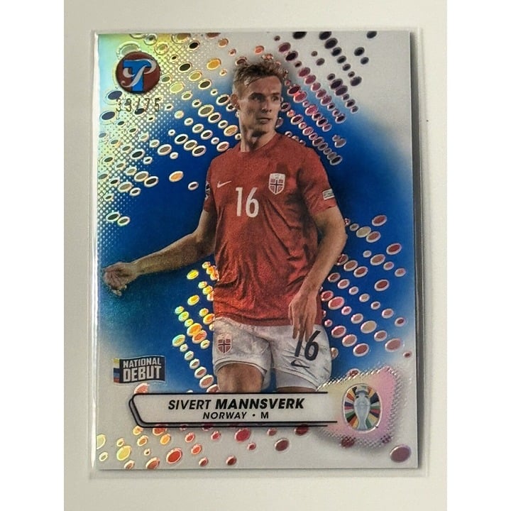 39/75 Sivert Mannsverk TOPPS PRISTINE Road To UAFE EURO Road To 2024 Norway #122