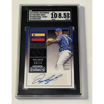 2015 Panini Contenders Orlando Arcia Auto #13 International Ticket Venezuela MLB