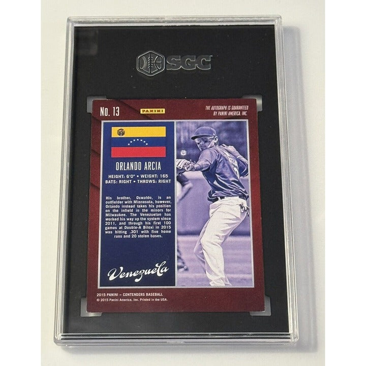 2015 Panini Contenders Orlando Arcia Auto #13 International Ticket Venezuela MLB