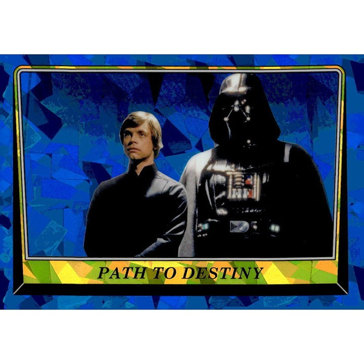 2023 Topps Chrome Sapphire ROTJ Luke Skywalker Darth Vader Path To Destiny Card*