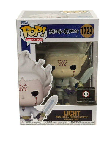 Funko Pop Black Clover Licht vinyl figure #1723 Chalice Collectibles Exclusive in box
