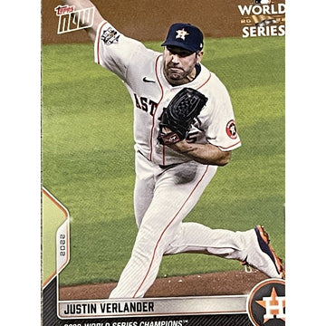 2022 Topps Now - Justin Verlander - MLB 2022 World Series Champions - Card #WS-2