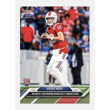 Drake Maye RC 2024 Topps Now Football New England Patriots Rookie Card 10 READY!