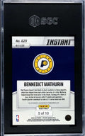 INSTANT PANINI PANINI INSTANT 629 BENNEDICT MATHURIN NBA FINALS AUTOGRAPHED JAGUAR 5/10 SGA 10
