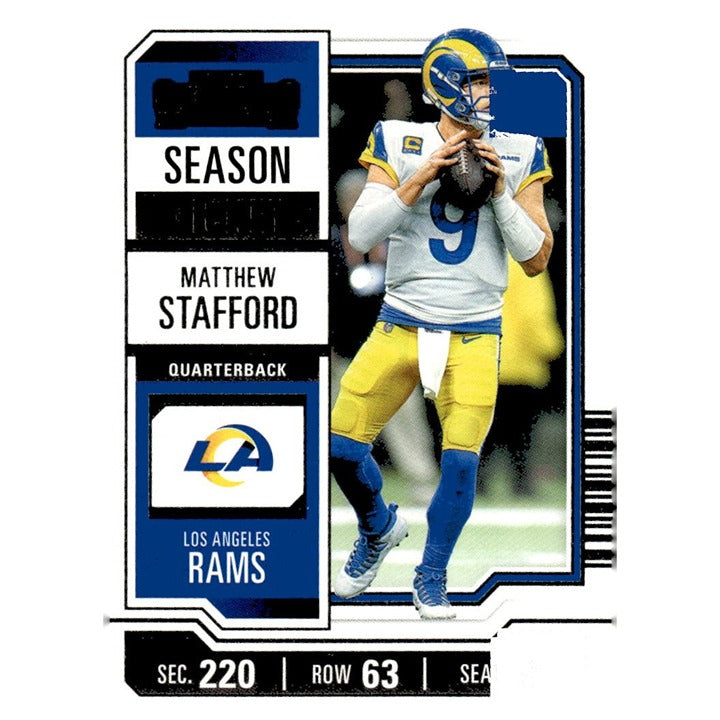 2023 Panini Contenders #62 Matthew Stafford Game Ticket Red NFL Los Angeles Rams