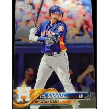 2018 Topps Chrome -Yuli Gurriel* Card #168 MLB Houston Astros 2022 World Champs*