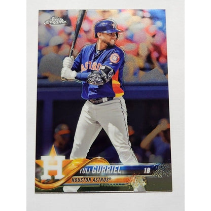 2018 Topps Chrome -Yuli Gurriel* Card #168 MLB Houston Astros 2022 World Champs*