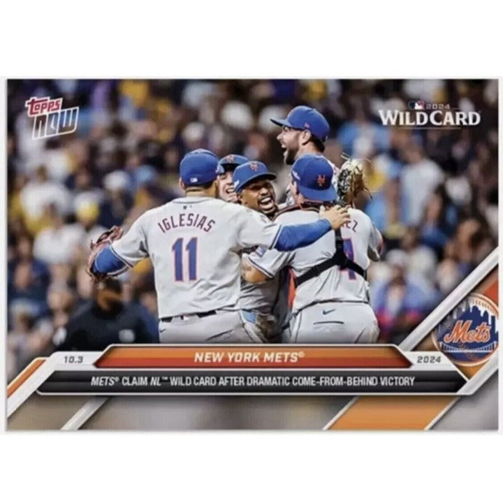 2024 Topps Now New York Mets Win Wildcard Series - Team Photo w Steve Cohen #800