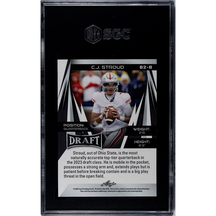2023 Leaf Draft C.J. Stroud RC #B2-8 Ohio State Buckeyes/Houston Texans - SGC 10