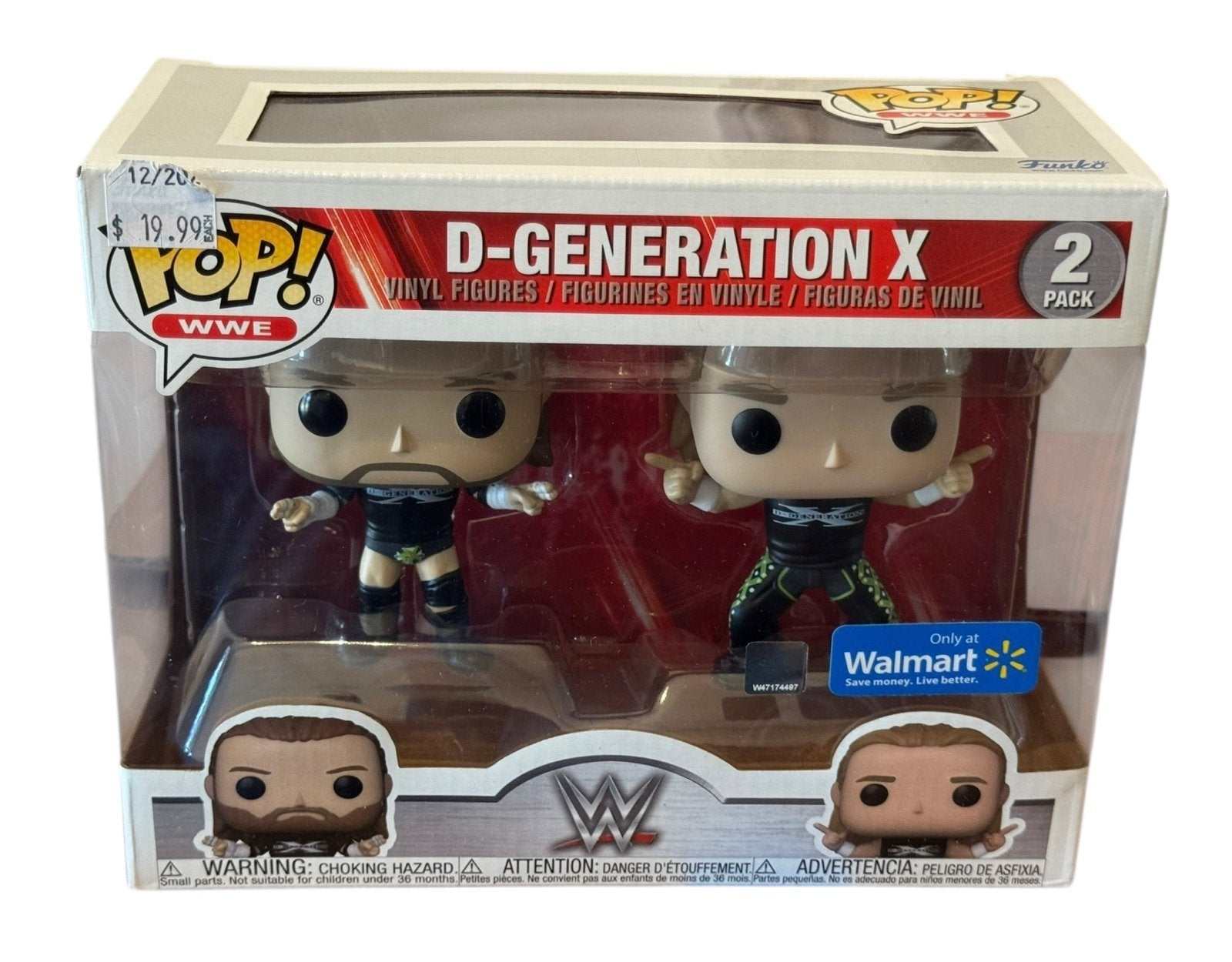 Funko POP WWE D-Generation X Triple H and Shawn Michaels exclusive 2-pack collectible vinyl figures in original packaging