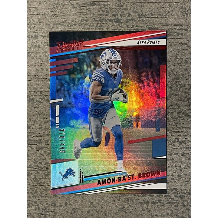 2022 Prestige Amon-Ra St. Brown Xtra Points #378/449 Card #98 NFL Detroit Lions*
