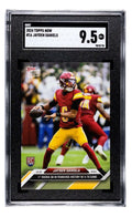 Jayden Daniels RC 2024 Topps NOW Rookie Card graded SGC 9.5 in protective case