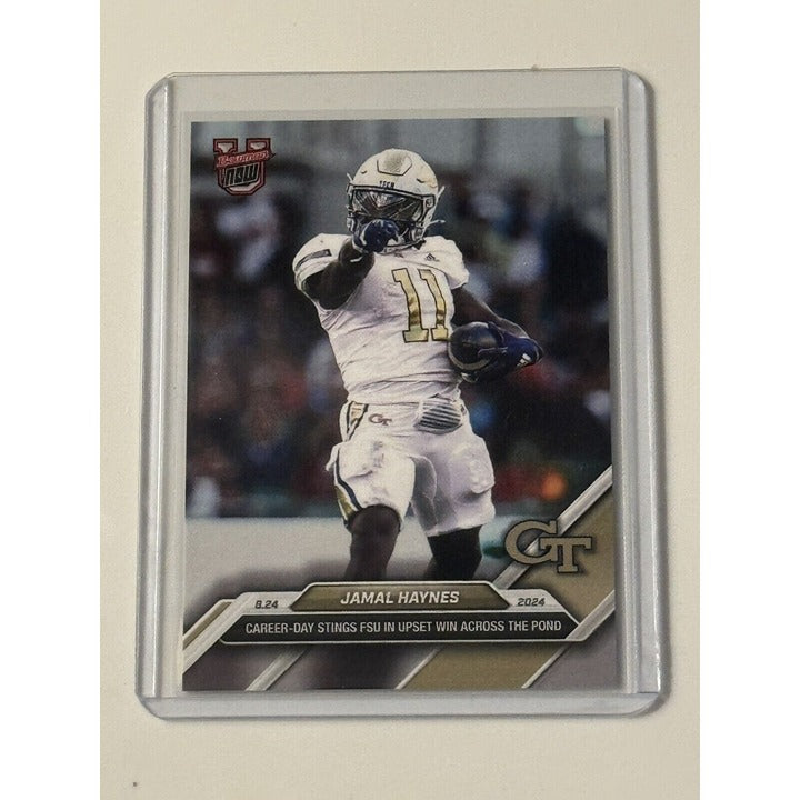 Jamal Haynes* - 2024 Bowman U Now Football Card 1 - NCAA Georgia Tech Beats FSU*