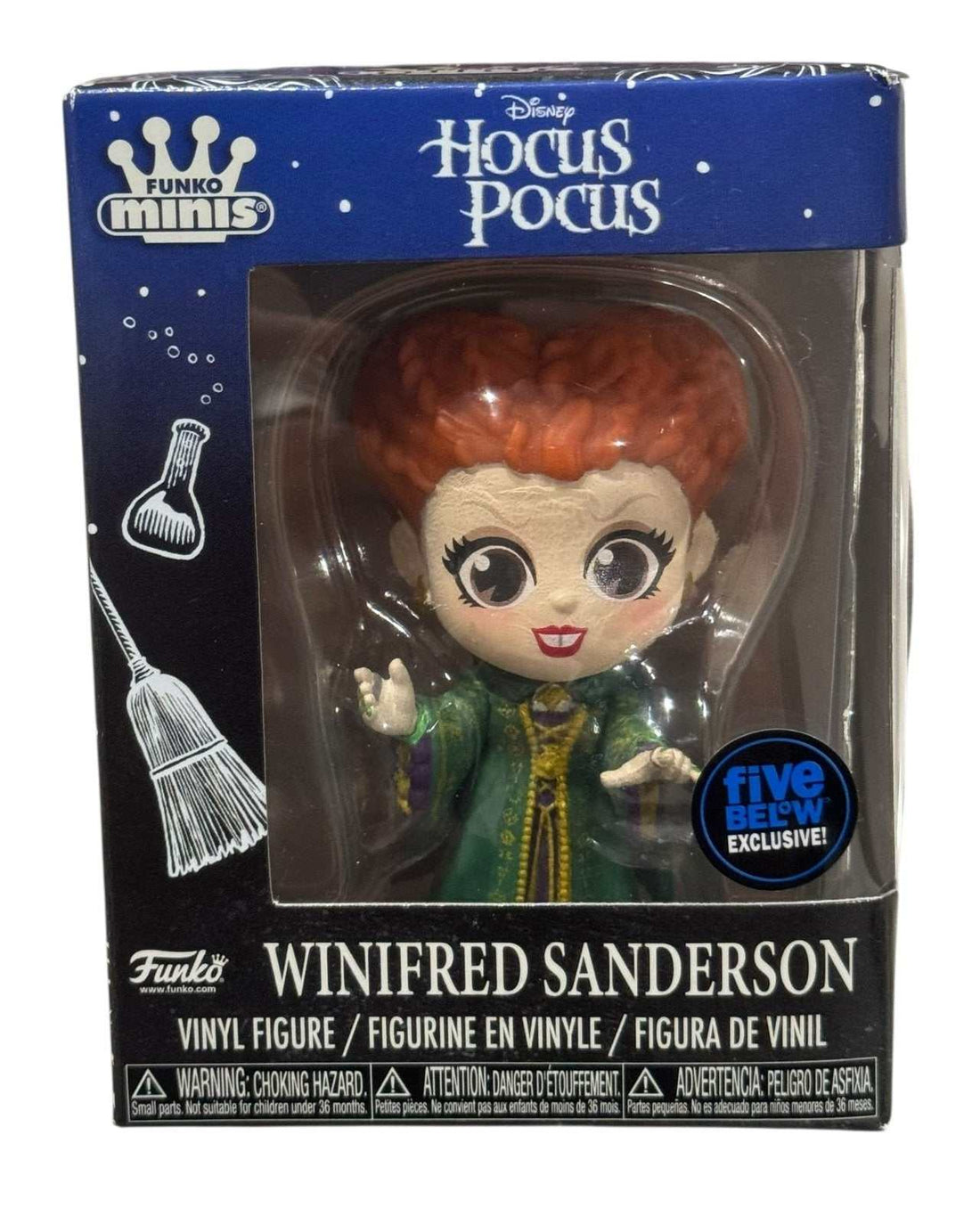 Winifred Sanderson Funko Minis vinyl figure Disney Hocus Pocus Five Below Exclusive in box