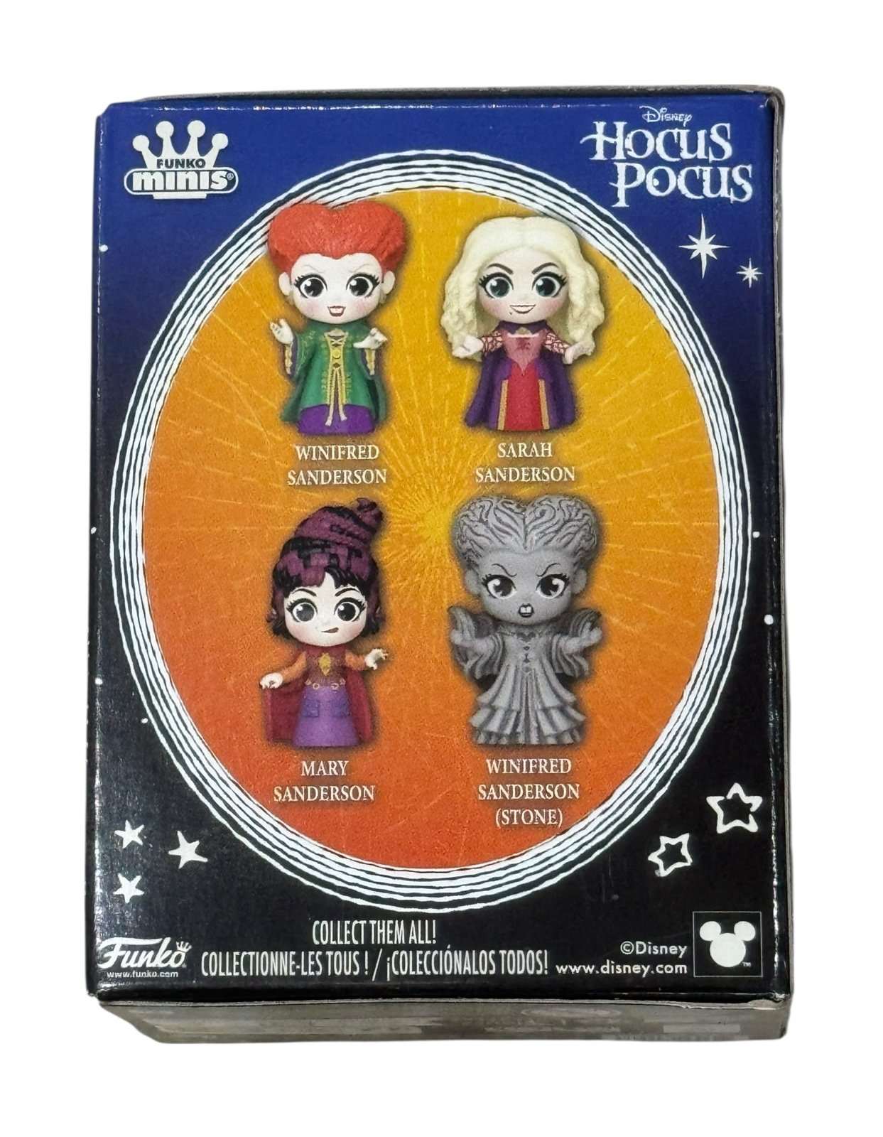 Winifred Sanderson Funko Minis Disney Hocus Pocus Five Below Exclusive vinyl figure packaging with character images