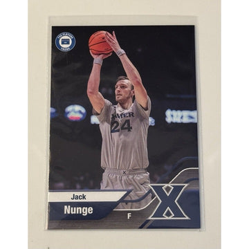 Jack Nunge* 2022 Campus Collection Players Trunk Card #10 NCAA Xavier Musketeers