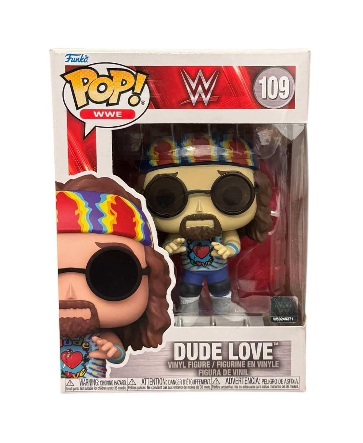 Sealed Funko Pop WWE Dude Love vinyl figure Mick Foley #109 in factory box