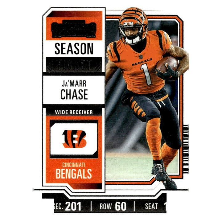 2023 Panini Contenders Ja'Marr Chase* Game Ticket Red - NFL Bengals Football #21