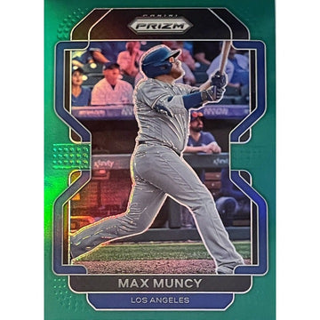 MAX MUNCY 2021-22 PANINI PRIZM GREEN PARALLEL #42 - LOS ANGELES DODGERS Baseball