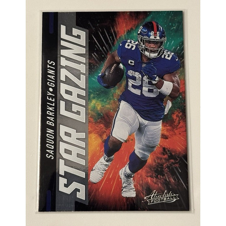2021 Panini Absolute Football Saquon Barkley - Star Gazing #SG20 - NFL NY Giants