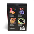 ENHANCE LED Dice Tower set with 7 color modes, touch control, random dice tumbling, and wooden base for tabletop RPGs